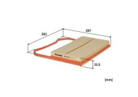 Air filter AP 183/4 Filtron
