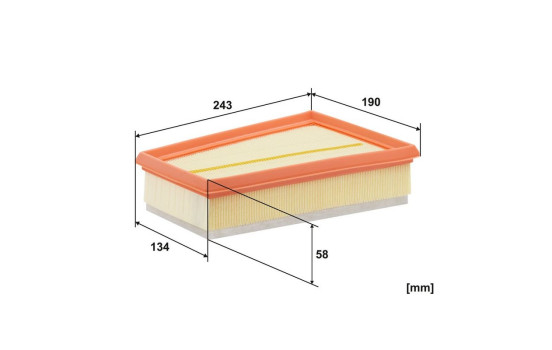 Air filter AP 185/4 Filtron, Image 3