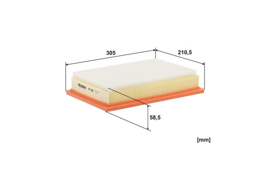 Air filter AP 186 Filtron, Image 2