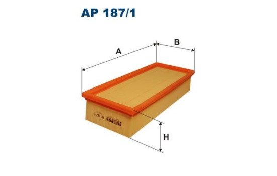 Air filter AP 187/1 Filtron