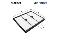 Air filter AP 198/3 Filtron