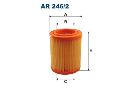 Air filter AR 246/2 Filtron