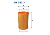 Air filter AR 257/3 Filtron