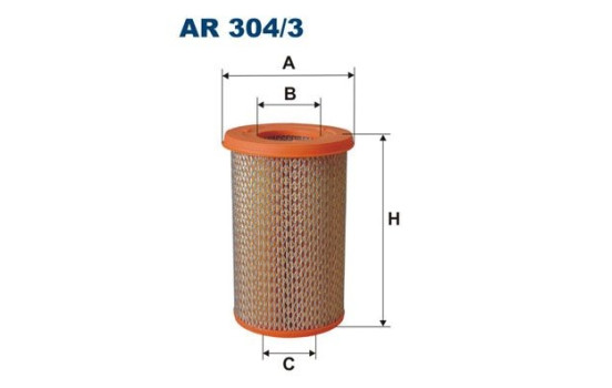 Air filter AR 304/3 Filtron