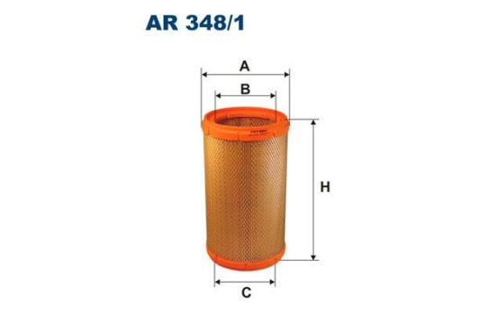 Air filter AR 348/1 Filtron