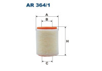 Air filter AR 364/1 Filtron