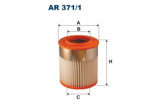 Air filter AR 371/1 Filtron