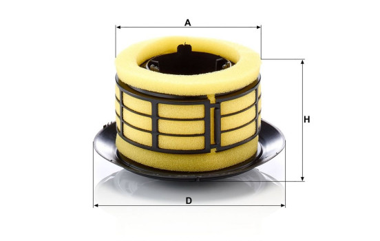 Air Filter C 12 007 Mann, Image 2