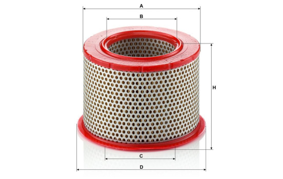 Air Filter C 1555/1 MANN-FILTER, Image 3