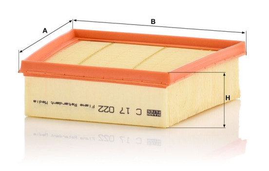 Air Filter C 17 022 Mann, Image 3