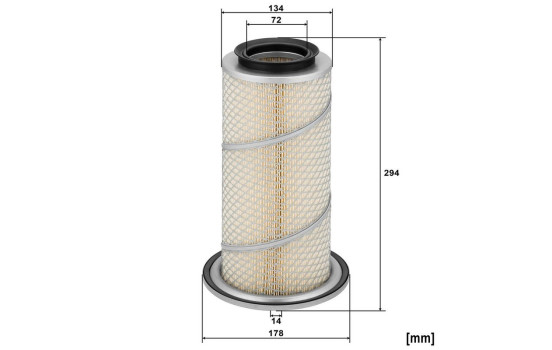 Air filter C 18 029 MANN-FILTER, Image 2