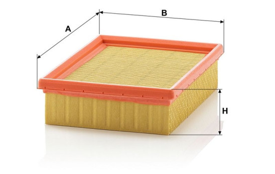 Air Filter C 2068 MANN-FILTER, Image 3