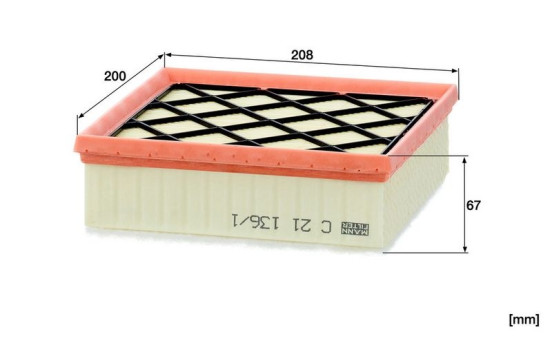 Air Filter C 21 136/1 Mann, Image 4