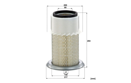 Air filter C 22 032 Mann, Image 2