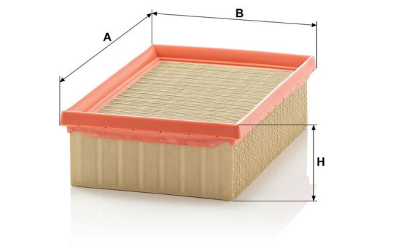 Air Filter C 2282 MANN-FILTER, Image 3