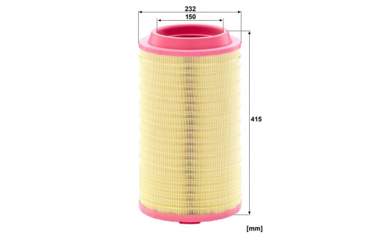Air filter C 24 745/6 MANN-FILTER, Image 2