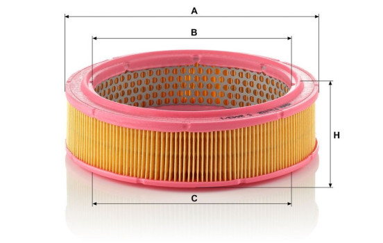 Air Filter C 2443/1 MANN-FILTER, Image 3