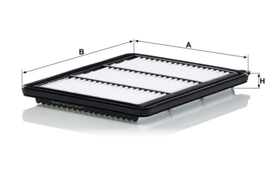 Air filter C 25 051 Mann, Image 2