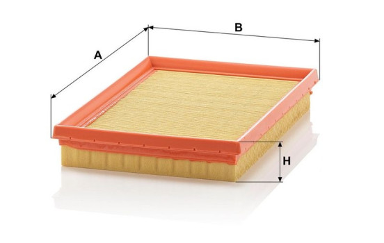 Air Filter C 2557 MANN-FILTER, Image 3