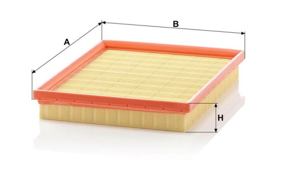 Air Filter C 2569 MANN-FILTER, Image 3