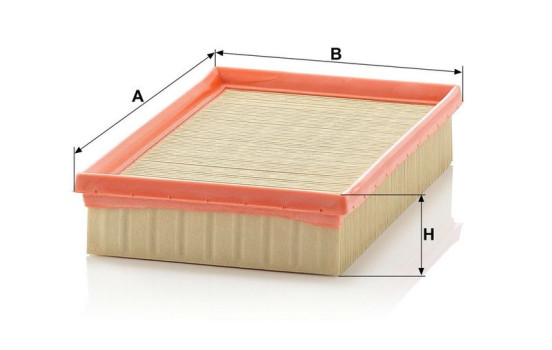 Air Filter C 2579 MANN-FILTER, Image 3