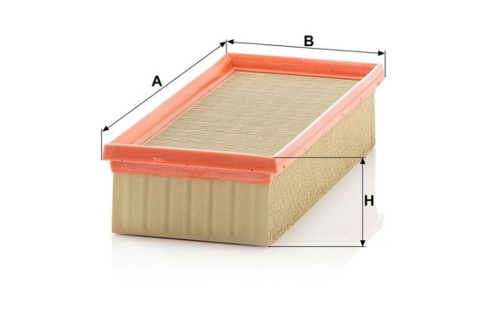 Air Filter C 2584 MANN-FILTER, Image 3