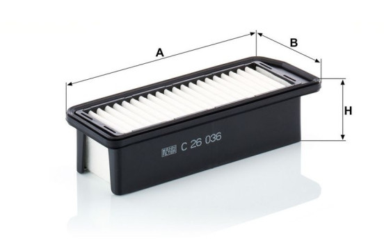 Air Filter C 26 036 MANN-FILTER, Image 3
