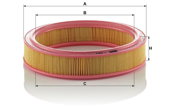 Air Filter C 2638/1 Mann, Image 3
