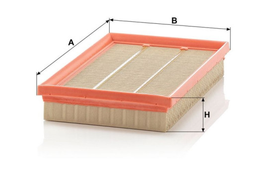 Air Filter C 2683 MANN-FILTER, Image 3