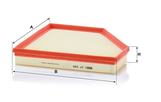 Air Filter C 27 045 Mann, Image 2