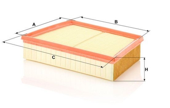 Air Filter C 28 022 Mann, Image 3