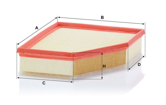 Air Filter C 28 038 Mann, Image 3