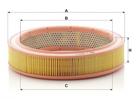 Air Filter C 2852/2 Mann, Image 2