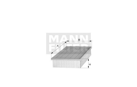 Air Filter C 2860/3 MANN-FILTER, Image 2