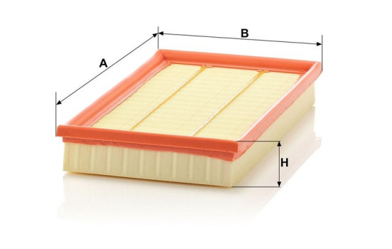 Air filter C 2998 Mann, Image 2