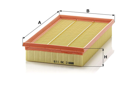 Air Filter C 30 115 MANN-FILTER, Image 2