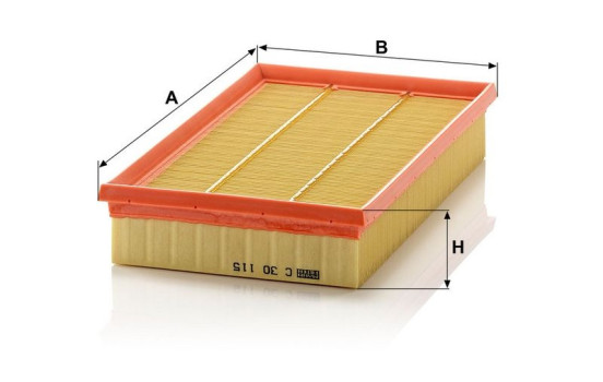 Air Filter C 30 115 MANN-FILTER, Image 4