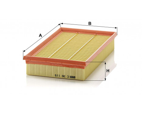 Air Filter C 30 115 Mann, Image 2