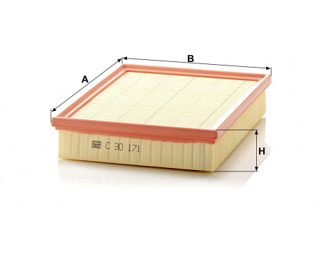 Air Filter C 30 171 Mann, Image 2