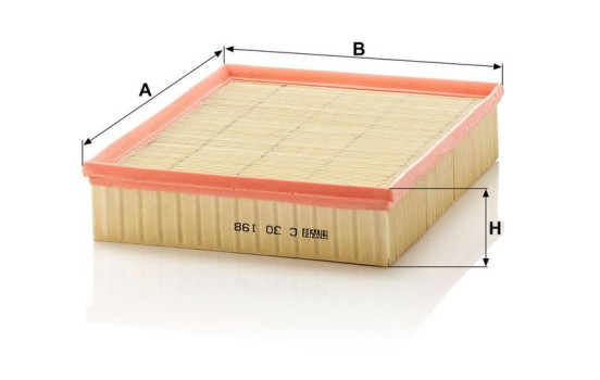 Air Filter C 30 198 MANN-FILTER, Image 3