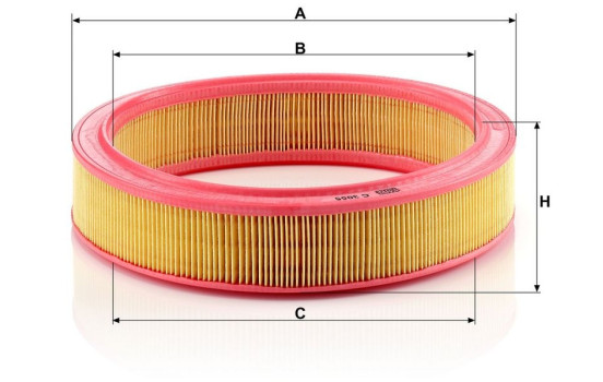 Air Filter C 3055 MANN-FILTER, Image 3