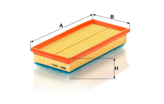 Air Filter C 3088/1 MANN-FILTER, Image 3