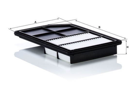 Air filter C 31 038 Mann, Image 2