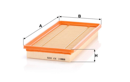 Air Filter C 33 005 Mann, Image 3
