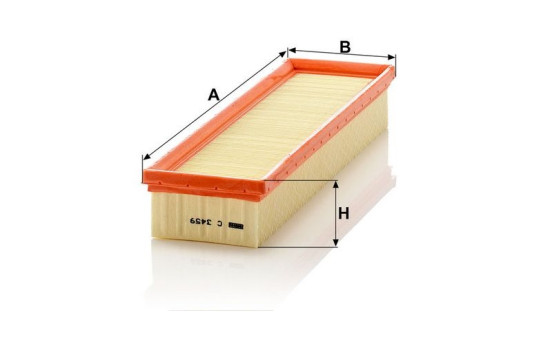 Air Filter C 3459 MANN-FILTER, Image 3