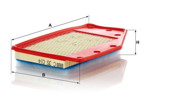 Air Filter C 35 014 Mann, Image 2