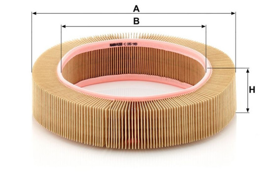 Air Filter C 35 118 MANN-FILTER, Image 3
