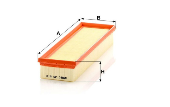 Air Filter C 36 010 Mann, Image 3
