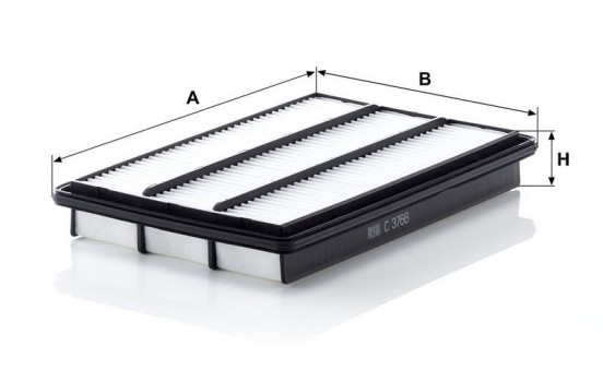 Air Filter C 3766 Mann, Image 3
