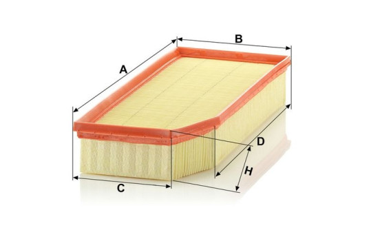Air Filter C 38 145 MANN-FILTER, Image 3